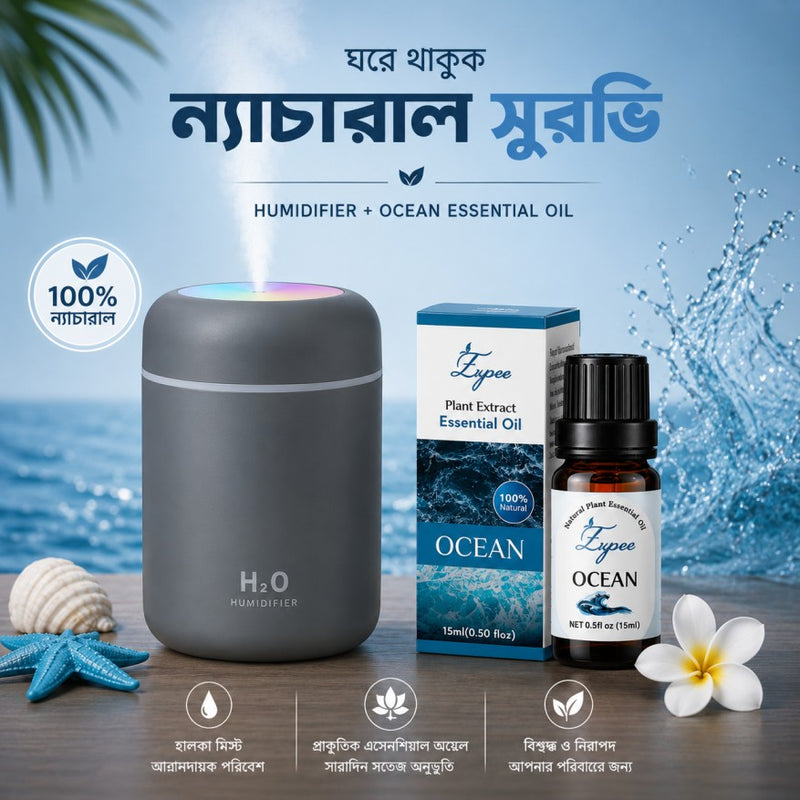 DQ-107 Humidifier with Essential Oil Combo Set